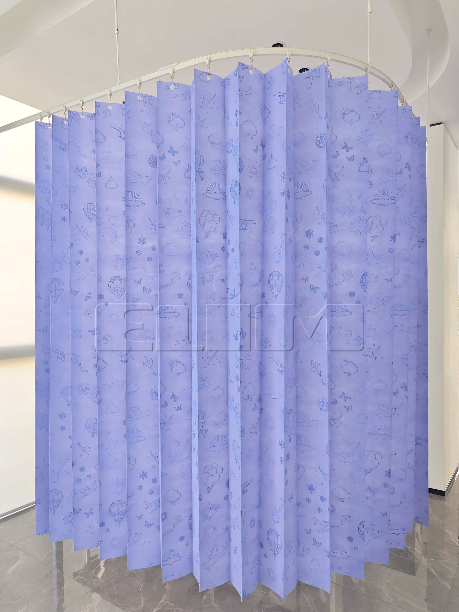 Kertakäyttöiset kierrätettävät koppiverhot